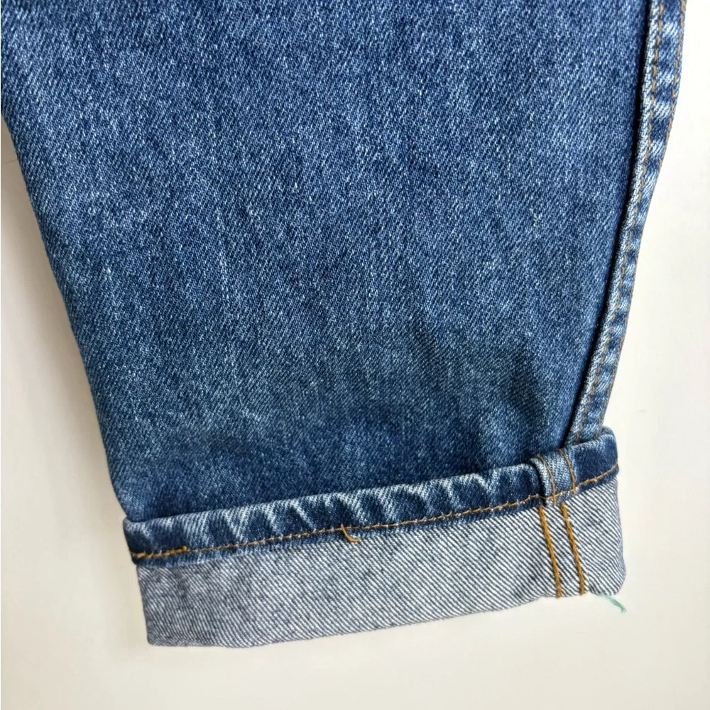 Vintage 80s High Rise Mom Jeans 26 Waist Embellished Denim 100% Cotton - Picture 6 of 12